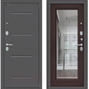 Входная дверь el'Porta Porta S 104.П61 Антик серебристый/Wenge Veralinga