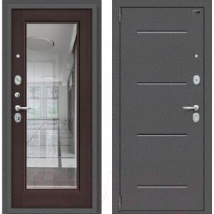 Входная дверь el'Porta Porta S 104.П61 Антик серебристый/Wenge Veralinga