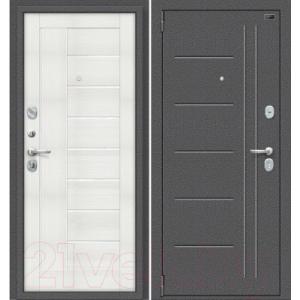 Входная дверь el'Porta Porta S 109.П29 Антик серебристый/Bianco Veralinga