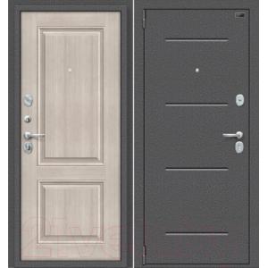 Входная дверь el'Porta Porta S-2 104.К32 Cappuccino Veralinga/Антик серебро