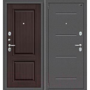 Входная дверь el'Porta Porta S-2 104.К32 Wenge Veralinga/Антик серебро