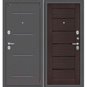 Входная дверь el'Porta Porta S 2 104.П22 Антик серебристый/Wenge Veralinga