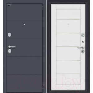 Входная дверь el'Porta Porta S 4.Л22 Graphite Pro/Virgin