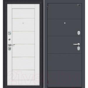 Входная дверь el'Porta Porta S 4.Л22 Graphite Pro/Virgin